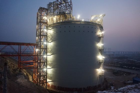 tanque inferior liso de GNL do Mpa do tanque de armazenamento 50000M3 0,8 grande