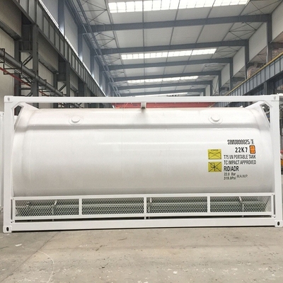 recipiente 20ft do tanque do iso para transportar o oxigênio, nitrogênio, argônio, CO2, GNL no mar