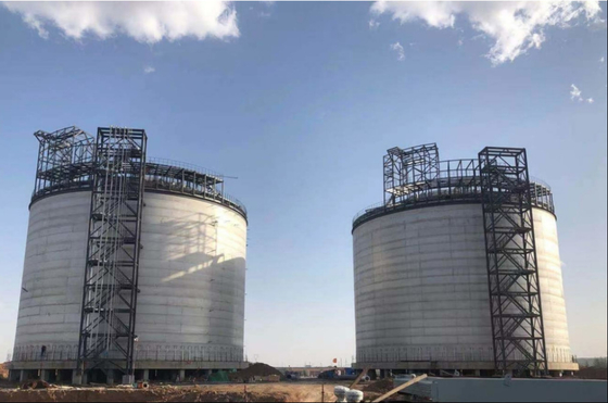 Tipo vertical capacidade grande completa do armazenamento Tank1.75Mpa de GNL da retenção