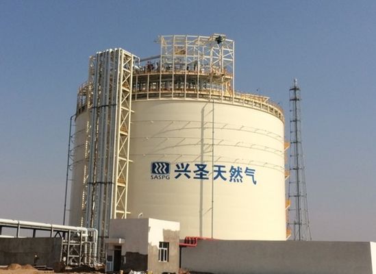 tanque inferior liso de GNL do Mpa do tanque de armazenamento 50000M3 0,8 grande