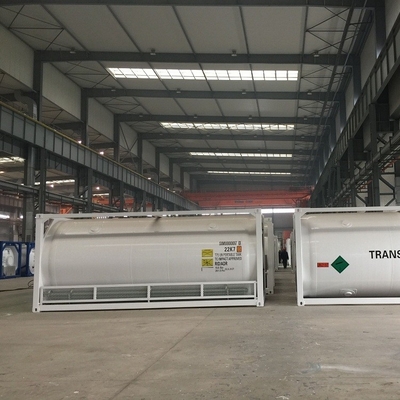 recipiente 20ft do tanque do iso para transportar o oxigênio, nitrogênio, argônio, CO2, GNL no mar