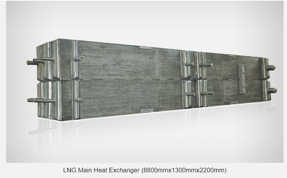 Cambista de Maine Tube Plate Fin Heat de GNL 8800*1300*2200mm