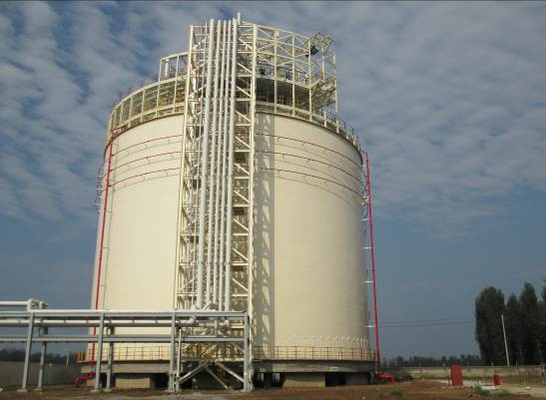 Tanque de armazenamento 30000M3 da parte inferior de plano de GNL da retenção de SASPG único