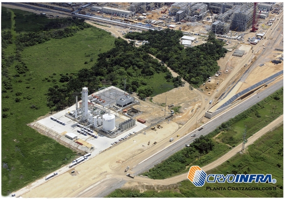 99,6% barra criogênica LO2 51 TPD da planta 0,3 da separação do ar do oxigênio
